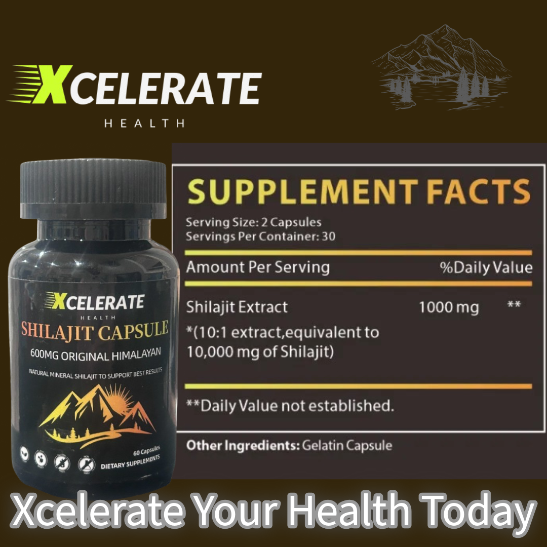 Pure Himalayan Shilajit Capsules for Peek Performance Extra Strength