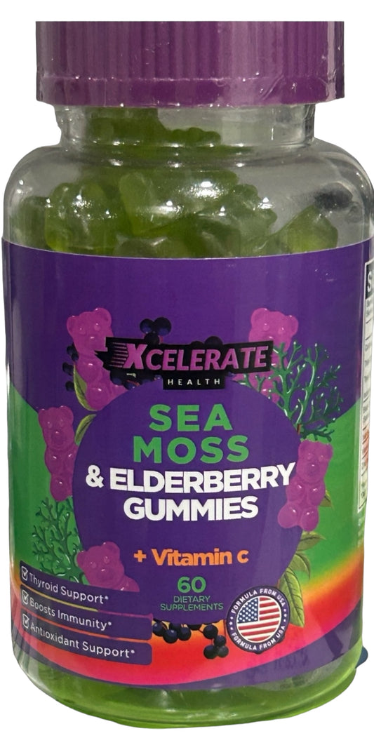 Irish Sea Moss W/ Elderberry + Vitamin C Gummies