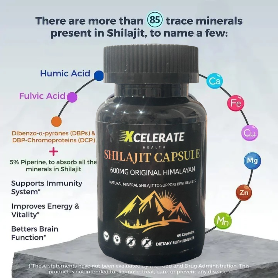 Pure Himalayan Shilajit Capsules for Peek Performance Extra Strength