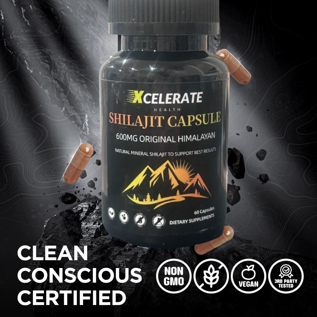 Pure Himalayan Shilajit Capsules for Peek Performance Extra Strength