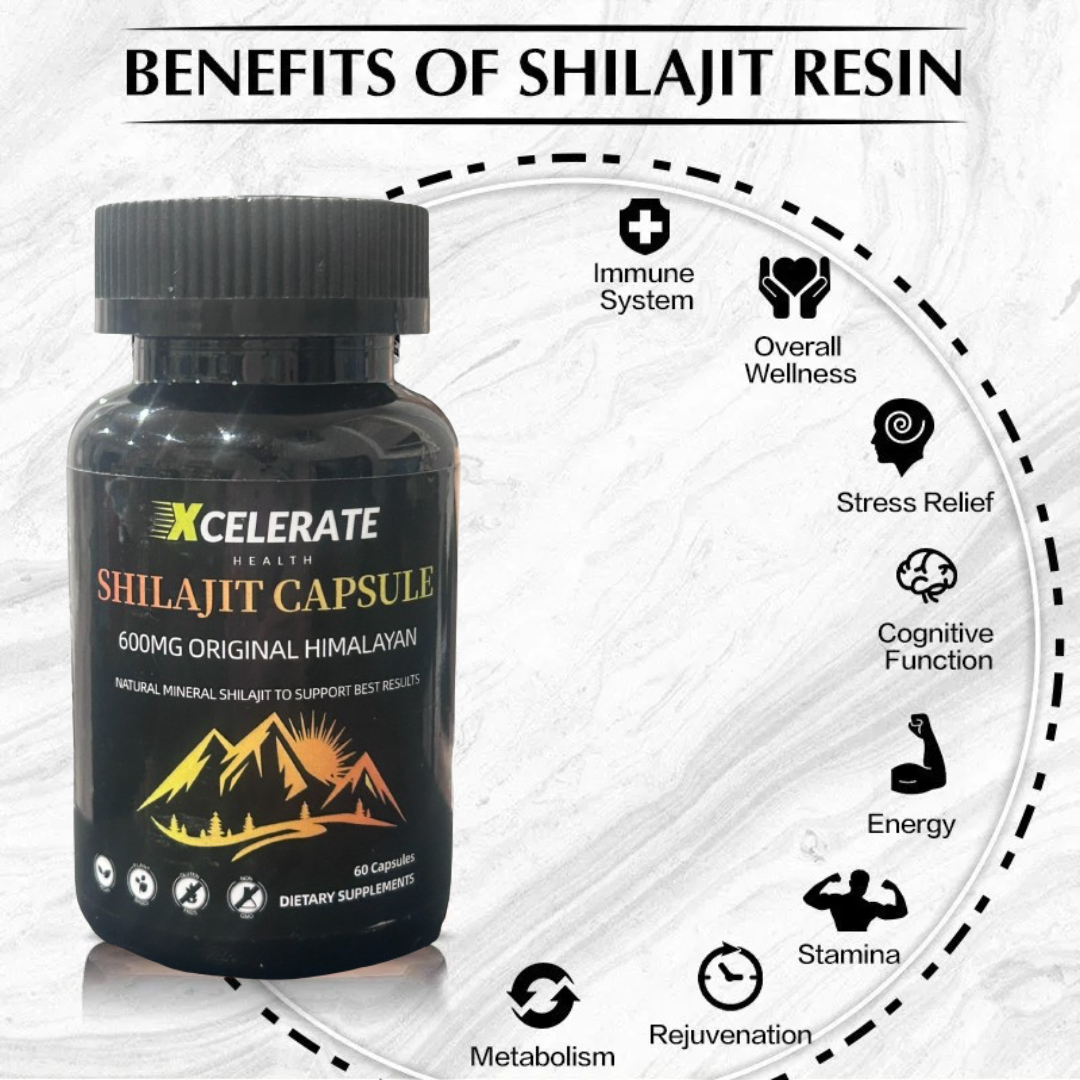 Pure Himalayan Shilajit Capsules for Peek Performance Extra Strength